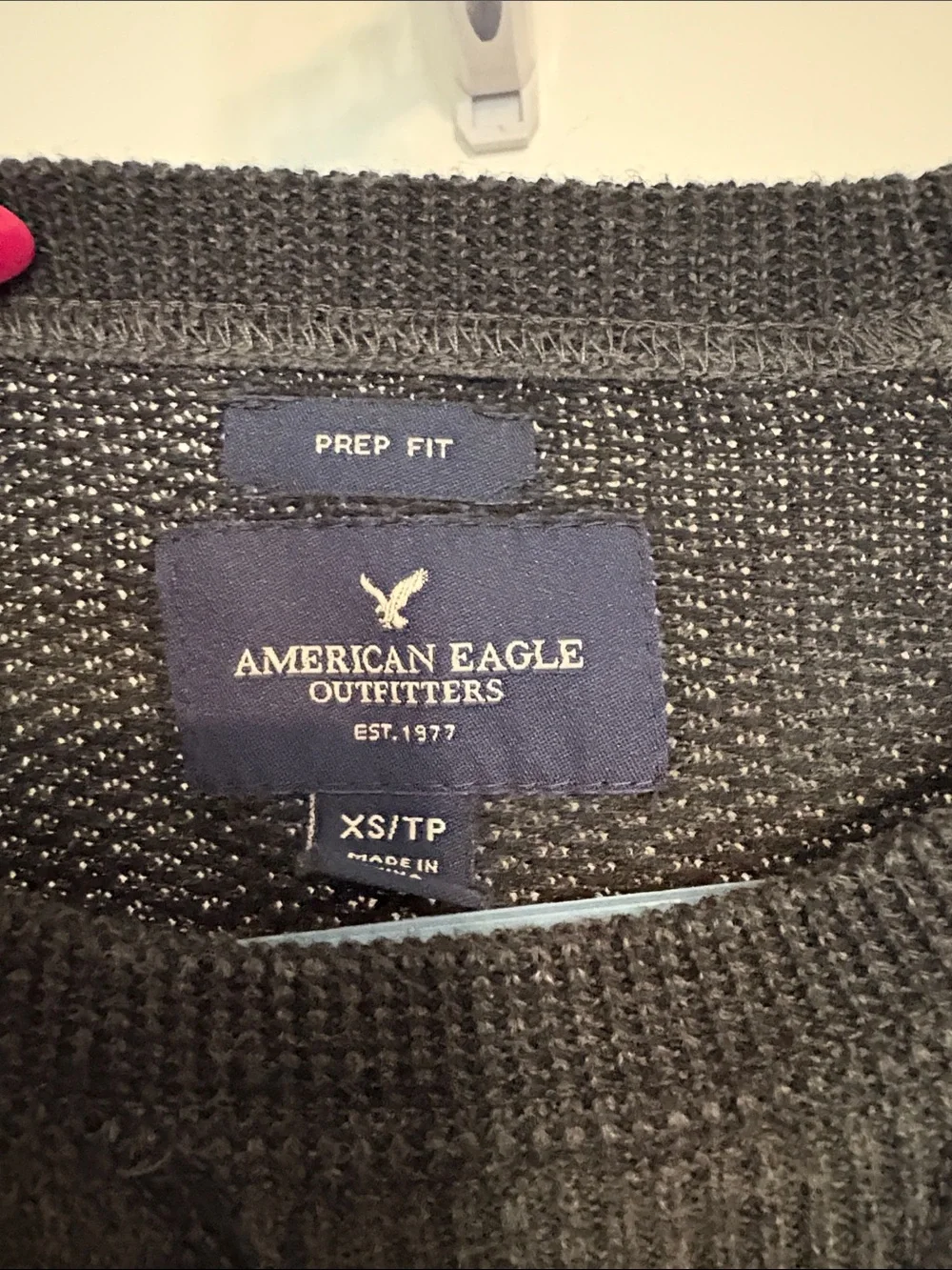 Men's Gray Crewneck Sweater - Slim Fit American Eagle